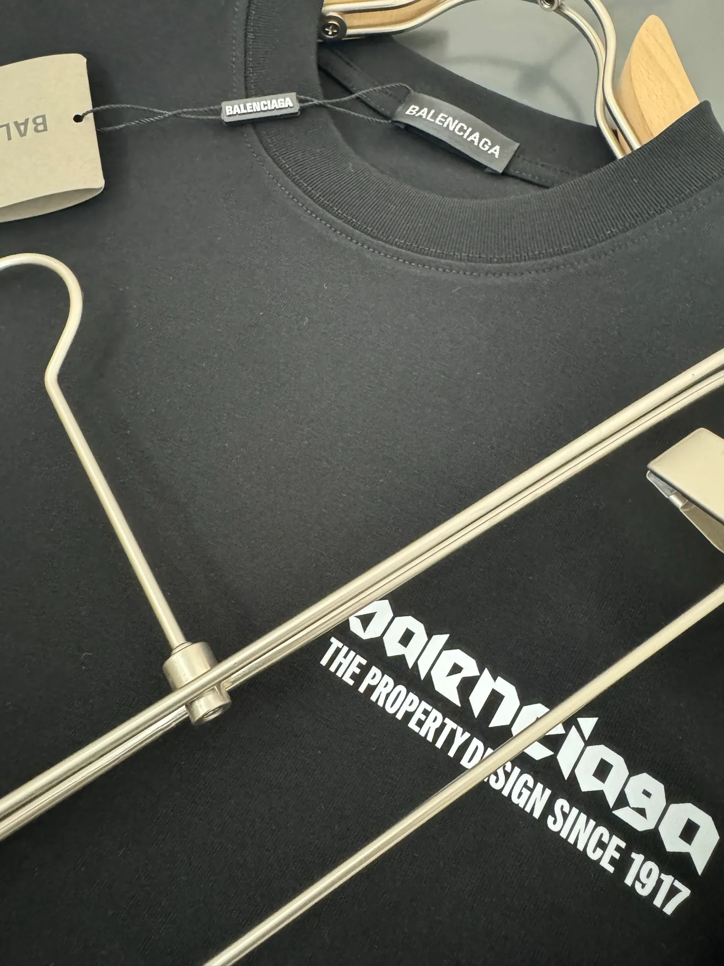Balenciaga* *320g t logo New Arrival t ， ， Versatile ：Black White Sizes：S M L XL XXL